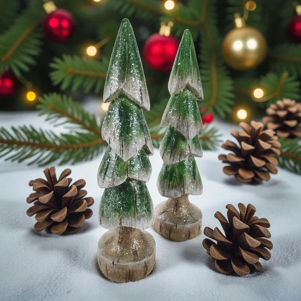 RAZ Tabletop Christmas Fir Tree, Height 13